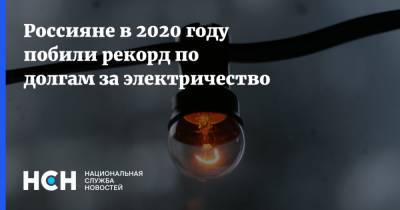 Россия - Россияне в 2020 году побили рекорд по долгам за электричество - nsn.fm
