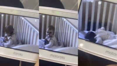 1-летняя девочка пыталась перехитрить "видеоняню": смешное видео - 24tv.ua