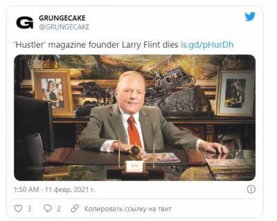 Умер основатель легендарного мужского журнала Hustler Ларри Флинт - narodna-pravda.ua - Украина - Лос-Анджелес - Washington