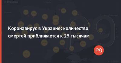 Коронавирус в Украине: количество смертей приближается к 25 тысячам - thepage.ua