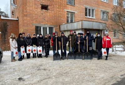 Студенческие отряды помогают убирать снег с улиц Соснового Бора - online47.ru