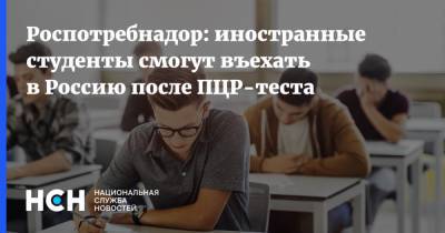 Роспотребнадор: иностранные студенты смогут въехать в Россию после ПЦР-теста - nsn.fm - Россия