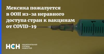 Марсело Эбрард - Мексика пожалуется в ООН из-за неравного доступа стран к вакцинам от COVID-19 - nsn.fm - Мексика