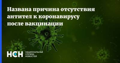 Андрей Поздняков - Названа причина отсутствия антител к коронавирусу после вакцинации - nsn.fm