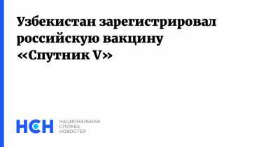 Узбекистан зарегистрировал российскую вакцину «Спутник V» - nsn.fm - Узбекистан