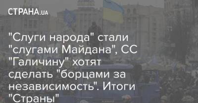 Виктор Янукович - "Слуги народа" стали "слугами Майдана", СС "Галичину" хотят сделать "борцами за независимость". Итоги "Страны" - strana.ua