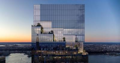 В Нью-Йорке построили последний этаж 300-метрового небоскреба, в котором будет находиться штаб-квартира Pfizer - tsn.ua - Нью-Йорк - Нью-Йорк - Кндр