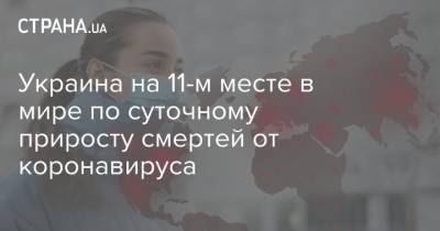 Украина на 11-м месте в мире по суточному приросту смертей от коронавируса - strana.ua - Украина