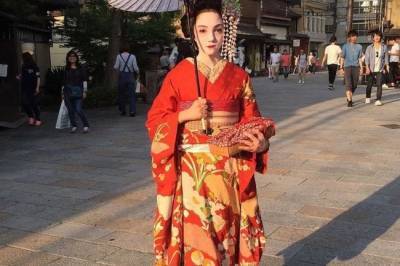 Евгения Медведева - Фигуристка Евгения Медведева порадовала японцев образом гейши - infox.ru - Япония