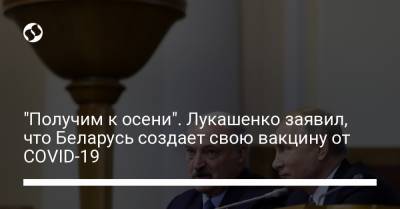 Владимир Путин - Александр Лукашенко - "Получим к осени". Лукашенко заявил, что Беларусь создает свою вакцину от COVID-19 - liga.net - Россия - Украина