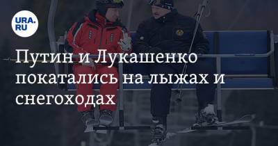 Владимир Путин - Александр Лукашенко - Путин и Лукашенко покатались на лыжах и снегоходах. Видео - ura.news - Россия - Сочи
