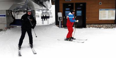 Владимир Путин - Александр Лукашенко - Путин и Лукашенко покатались на лыжах и снегоходах (видео) - sharij.net - Россия - Сочи