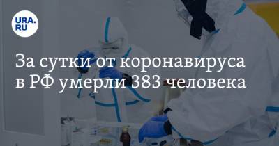 За сутки от коронавируса в РФ умерли 383 человека - ura.news - Россия
