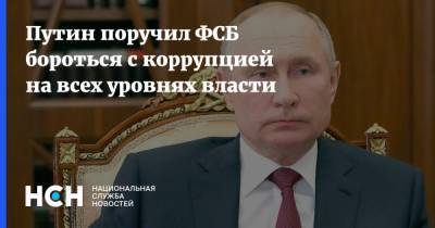 Владимир Путин - Путин поручил ФСБ бороться с коррупцией на всех уровнях власти - nsn.fm - Россия
