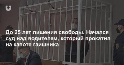 До 25 лет лишения свободы. Начался суд над водителем, который прокатил на капоте гаишника - news.tut.by - Минск