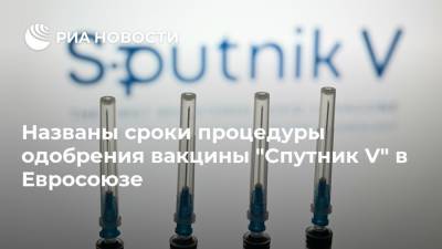 Названы сроки процедуры одобрения вакцины "Спутник V" в Евросоюзе - ria.ru - Евросоюз - Норвегия - Брюссель