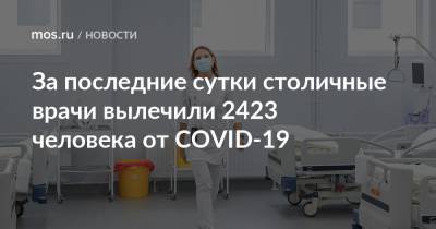За последние сутки столичные врачи вылечили 2423 человека от COVID-19 - mos.ru - Москва