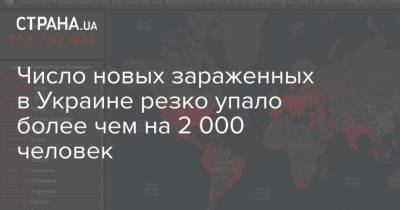 Максим Степанов - Число новых зараженных в Украине резко упало более чем на 2 000 человек - strana.ua