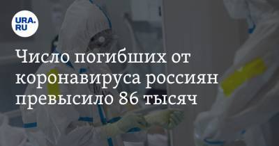Число погибших от коронавируса россиян превысило 86 тысяч - ura.news - Россия