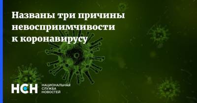 Сергей Вознесенский - Названы три причины невосприимчивости к коронавирусу - nsn.fm - Россия