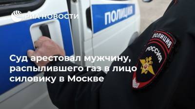 Лела Кокая - Суд арестовал мужчину, распылившего газ в лицо силовику в Москве - ria.ru - Россия - Москва