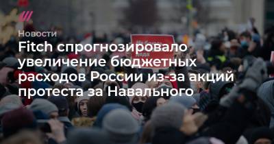Fitch спрогнозировало увеличение бюджетных расходов России из-за акций протеста за Навального - tvrain.ru - Россия
