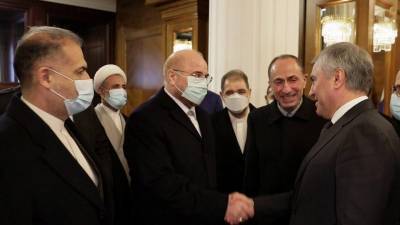 В.Володин - Спикер Госдумы и глава Совета Федерации встретились с председателем иранского парламента - 1tv.ru - Сша - Иран