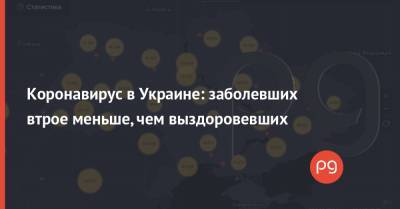 Коронавирус в Украине: заболевших втрое меньше, чем выздоровевших - thepage.ua - Украина