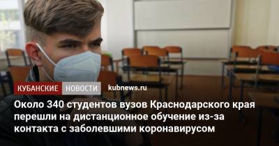 Около 340 студентов вузов Краснодарского края перешли на дистанционное обучение из-за контакта с заболевшими коронавирусом - kubnews.ru - Краснодарский край - Сочи - Новороссийск - Анапа