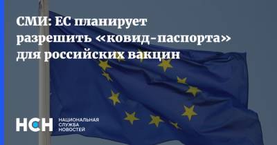 СМИ: ЕС планирует разрешить «ковид-паспорта» для российских вакцин - nsn.fm - Евросоюз
