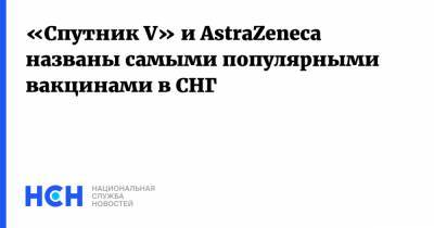 «Спутник V» и AstraZeneca названы самыми популярными вакцинами в СНГ - nsn.fm - Россия - Азербайджан - Молдавия - Снг - Армения - Туркмения