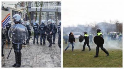 Протесты в Бельгии и Нидерландах: полиция применила водометы и газ - 24tv.ua - Аргентина - Бельгия
