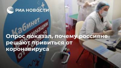 Опрос показал, почему россияне решают привиться от коронавируса - ria.ru - Россия - Москва