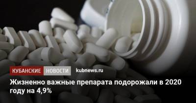 Михаил Мурашко - Жизненно важные препараты подорожали в 2020 году на 4,9% - kubnews.ru - Россия