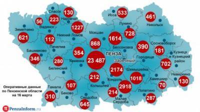 Коронавирус: заразившихся выявили в Пензе, Заречном и 15 районах - penzainform.ru - Пенза