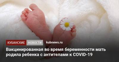 Вакцинированная во время беременности мать родила ребенка с антителами к COVID-19 - kubnews.ru - Usa - штат Флорида