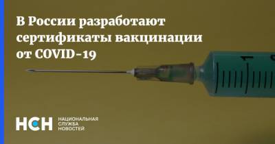 В России разработают сертификаты вакцинации от COVID-19 - nsn.fm - Россия