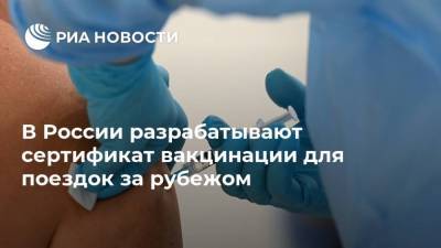 В России разрабатывают сертификат вакцинации для поездок за рубежом - ria.ru - Россия - Москва