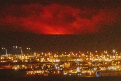 В Исландии проснулся вулкан Фаградальсфьядль. Введен "красный код" для авиации... - ng.ru - Исландия