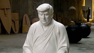 В Китае художник создал статуэтку Трампа в образе Будды: фото - bykvu.com - Украина - Китай