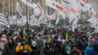 Украинские предприниматели протестуют против локдауна - profile.ru - Украина - Киев