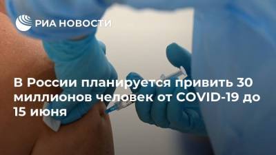 Михаил Мурашко - В России планируется привить 30 миллионов человек от COVID-19 до 15 июня - ria.ru - Россия - Ярославль