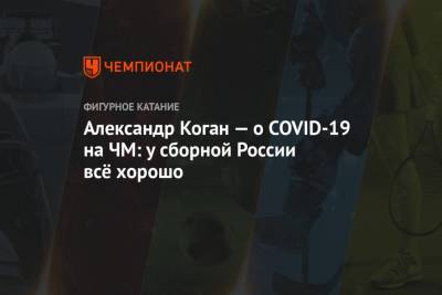 Александр Коган - Салават Муртазин - Александр Коган — о COVID-19 на ЧМ: у сборной России всё хорошо - championat.com - Россия - Швеция - Стокгольм