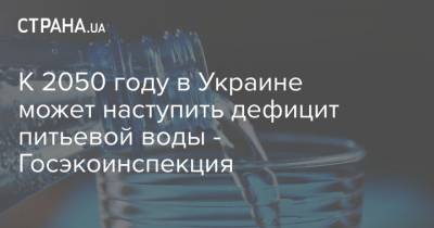 Андрей Малеваный - К 2050 году в Украине может наступить дефицит питьевой воды - Госэкоинспекция - strana.ua