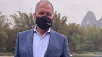 Сергей Лавров - Лавров посетил в Китай в маске с надписью FCKNG QRNTN - piter.tv - Россия - Китай