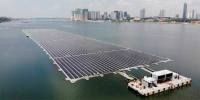 В Сингапуре завершено строительство одной из первых плавучих солнечных электростанций - bin.ua - Украина - Сингапур - Малайзия - Республика Сингапур