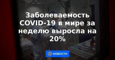 Заболеваемость COVID-19 в мире за неделю выросла на 20% - news.mail.ru - Бразилия