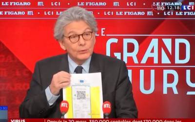 Тьерри Бретон - «Паспорт вакцинации» в ЕС начнет действовать с 15 июня - bin.ua - Франция - Украина