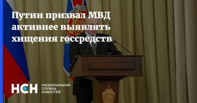 Владимир Путин - Путин призвал МВД активнее выявлять хищения госсредств - nsn.fm - Россия
