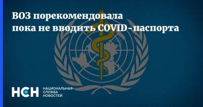 Мелита Вуйнович - ВОЗ порекомендовала пока не вводить COVID-паспорта - nsn.fm - Россия